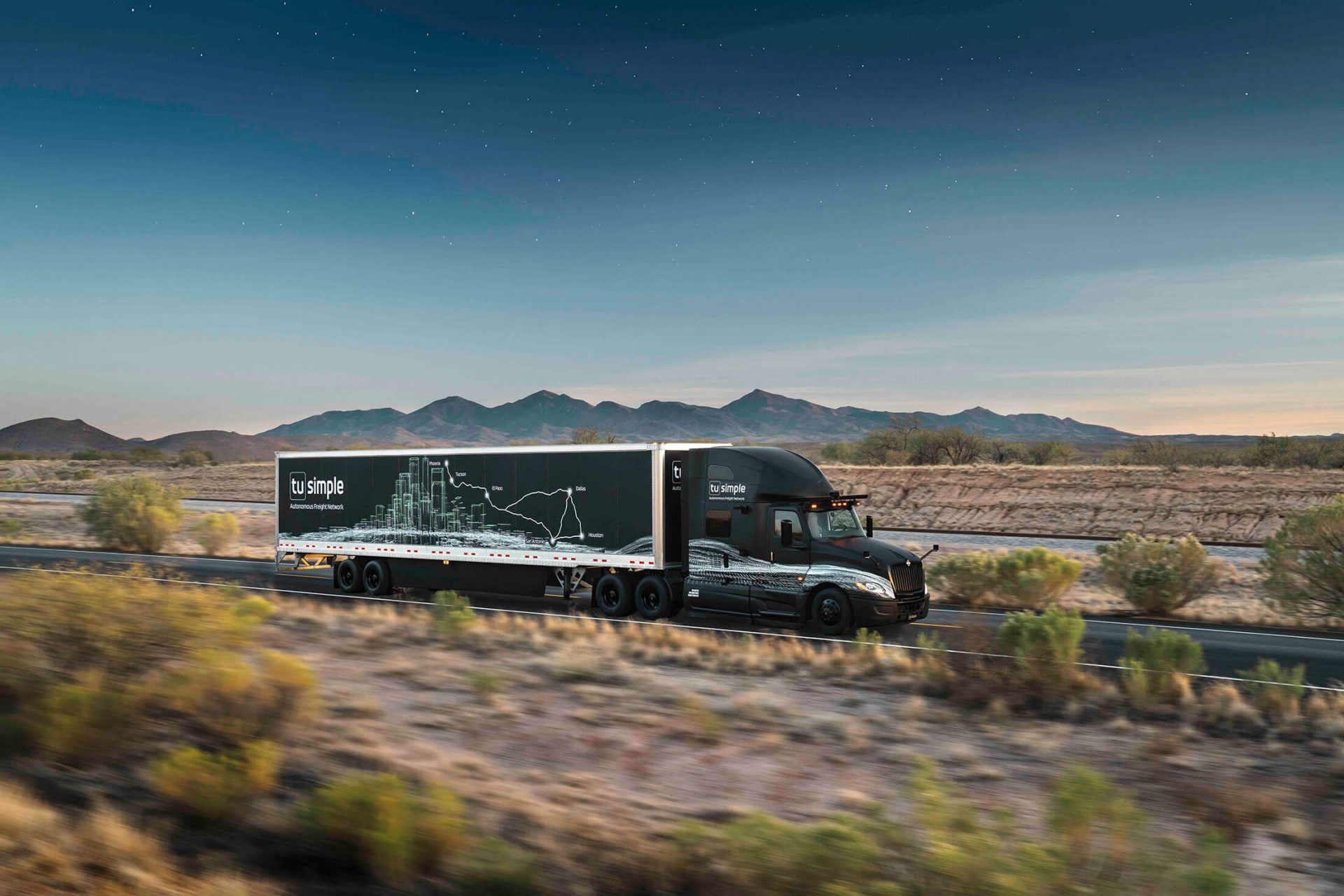 Tusimple Completes First Completely Driverless Truck Run On Open Public