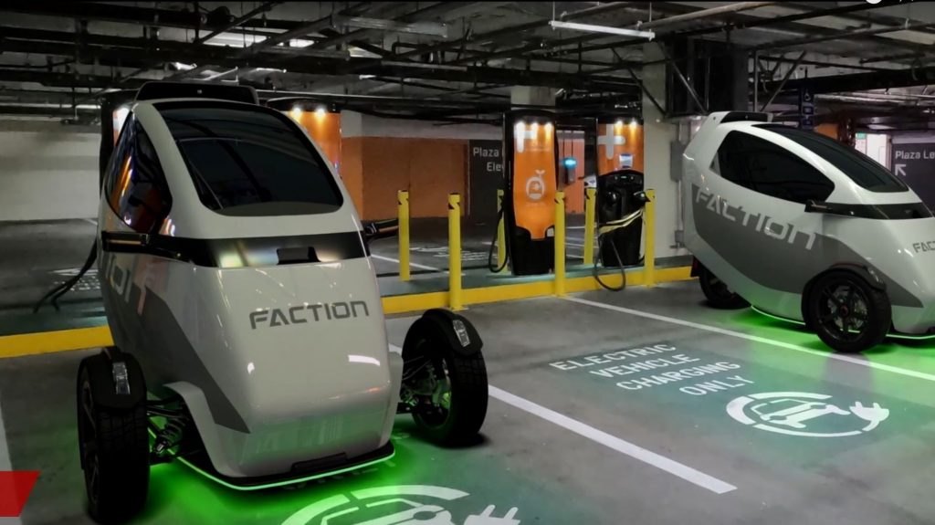 Faction driverless concept from Y Combinator seed round investor video in March 2021.
