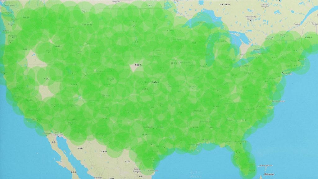 Point One Navigation provides precise location coverage across nearly the whole U.S.