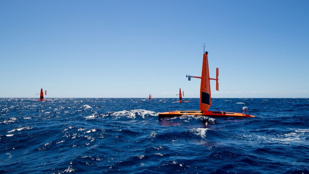 Saildrone Explorer during USCG demonstration near Hawaii.