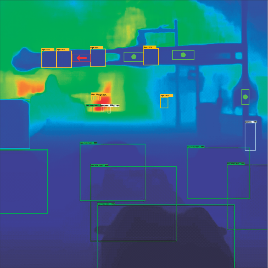 Algolux image showing Eos robust detection and depth.