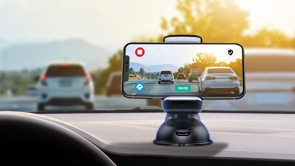 Driver mobile app designed to transform a driver’s phone into a driver-assistance system and dash cam.
