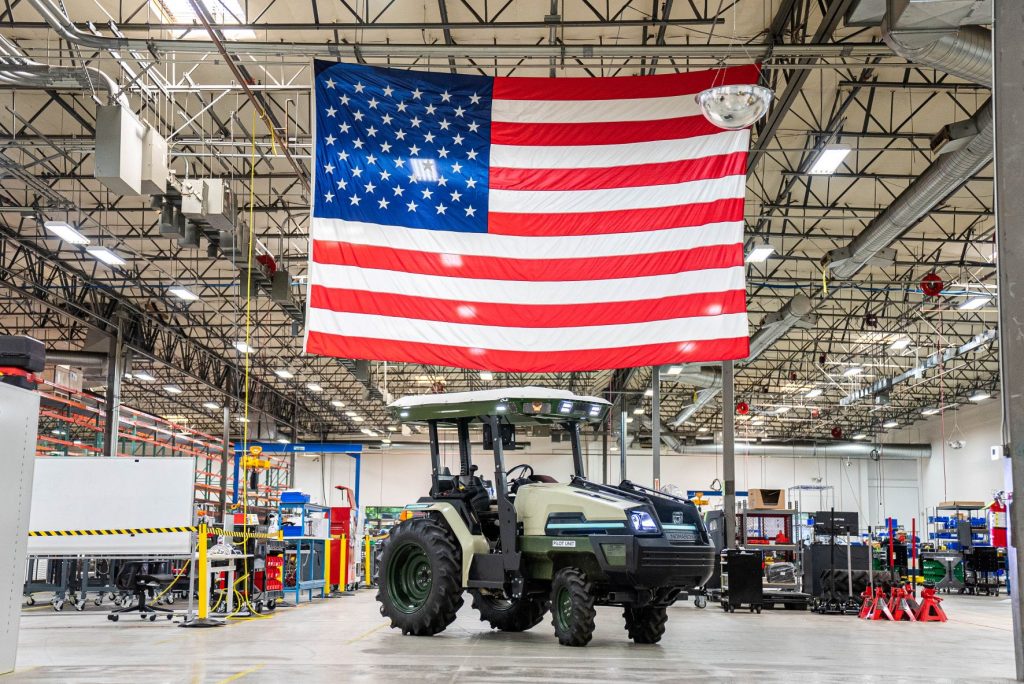 After start of production beginning in California, Monarch tractors will be made in Ohio by Foxconn.