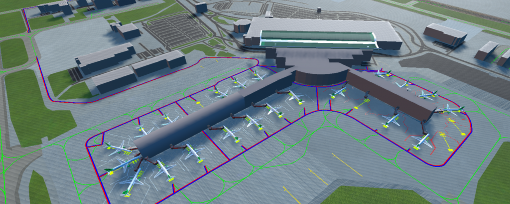 Aurrigo's Auto-Sim can create 3D airport digital twins.