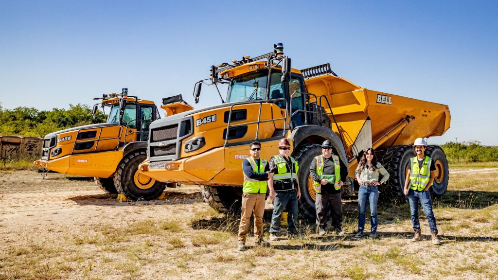 Pronto demonstrated on Bell B45E trucks.