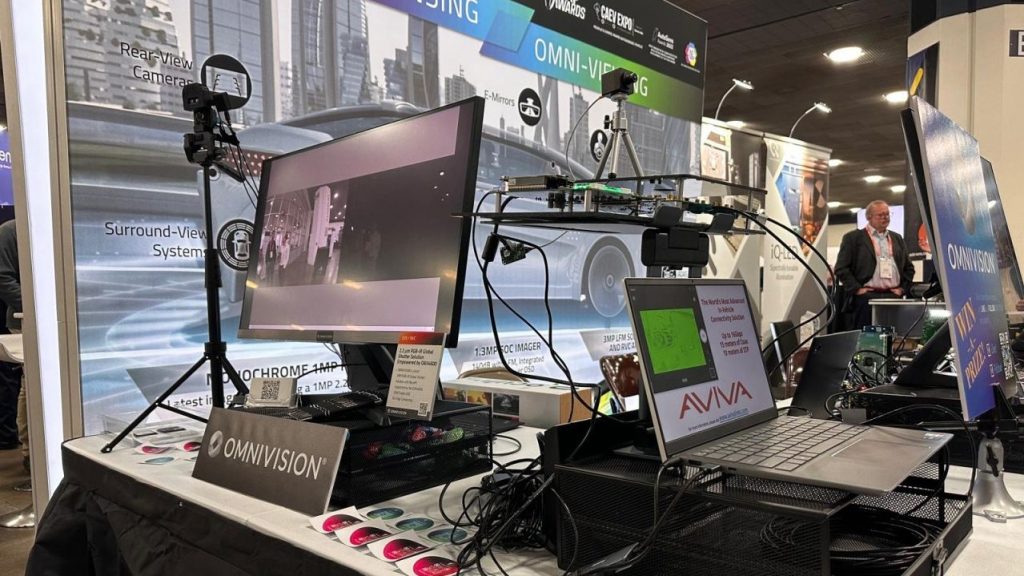 Omnivision and Aviva showed multi-gigabit camera system at Autosens Detroit.