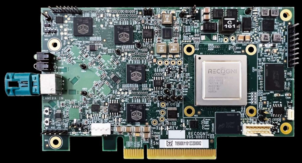 Recogni Inc.'s Pegasus PCIe card for autonomous mobility applications.