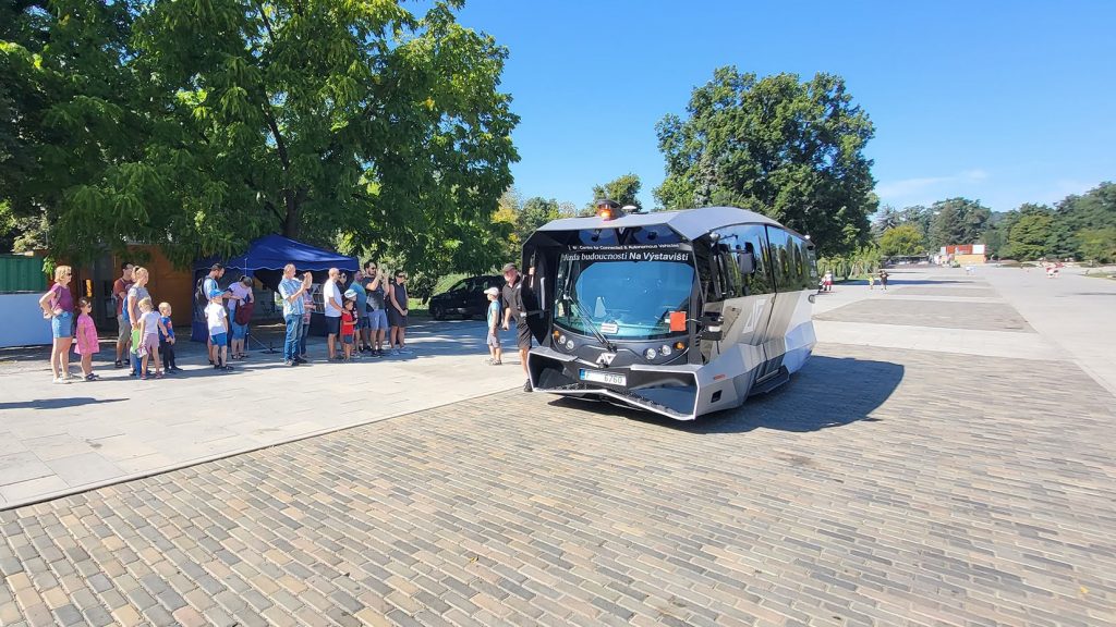 Aurrigo's Auto-Shuttle in Prague.