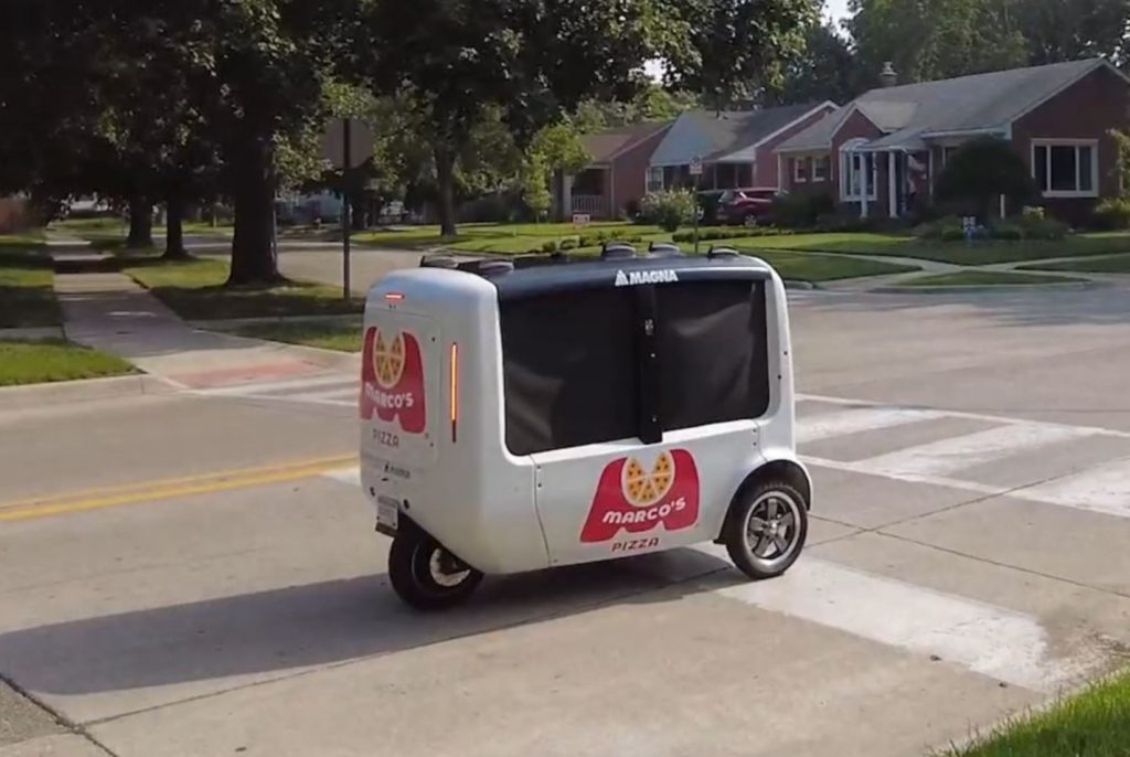 Marco's robot pizza delivery is powered by Magna.