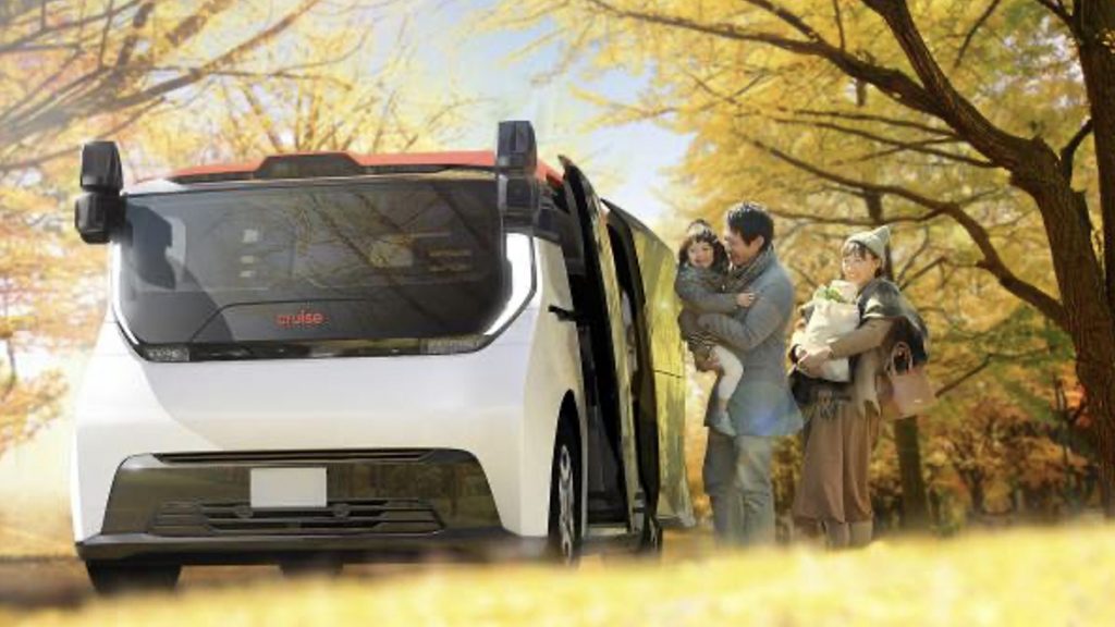 Cruise Origin driverless vehicle will bring ride-hail services to Japan.