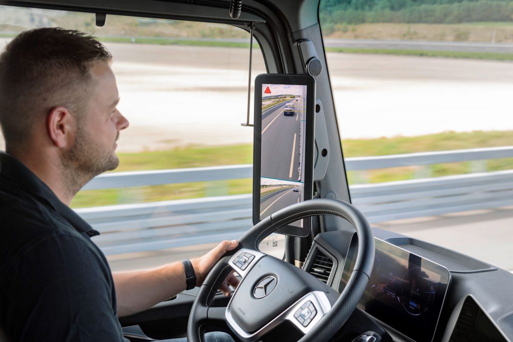 Mercedes-Benz Trucks eActros 600 uses new electronics platform for advance safety.