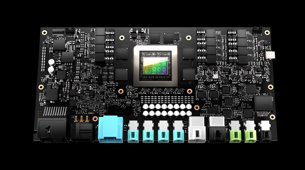 Nvidia's next-generation Drive Thor AI computer.